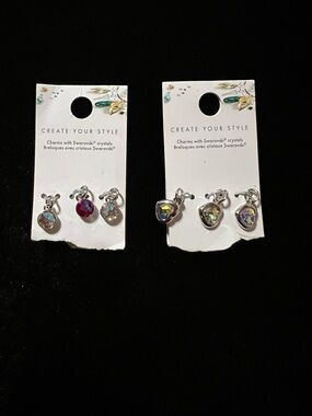 Swarovski Crystal Dangle Charms 2 pack